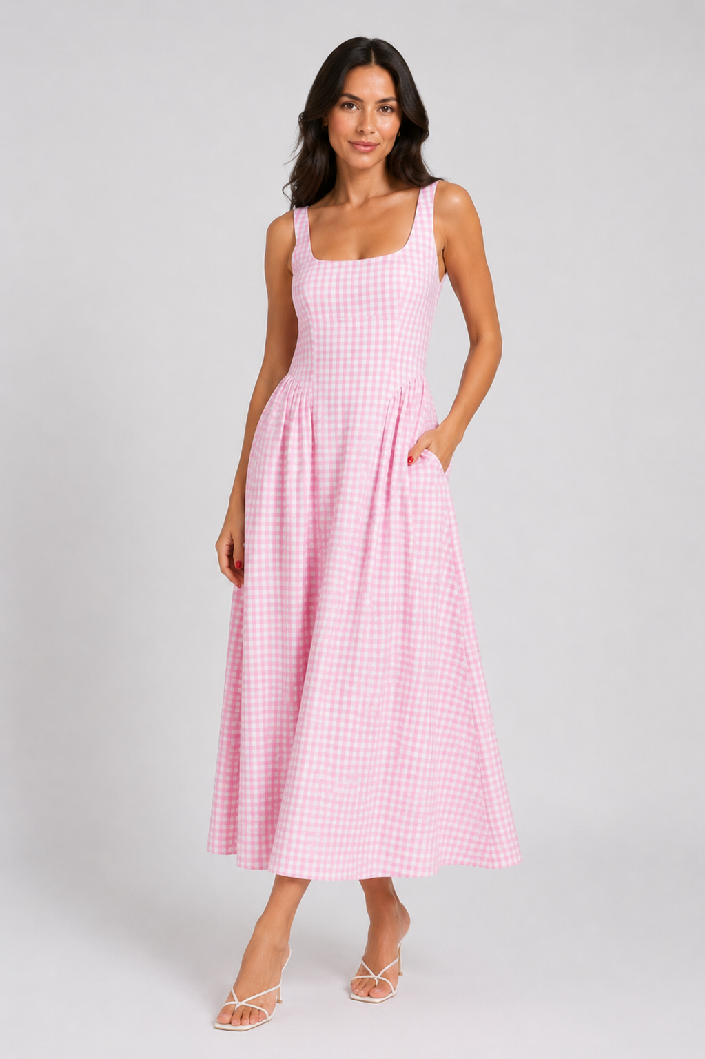 Vestido Arwen de Línea A en Rosa