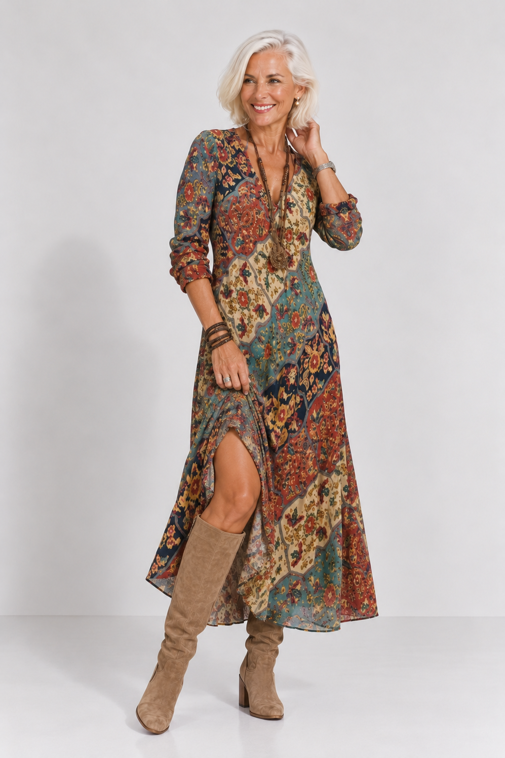 Lydia | Vestido fluido de corte holgado