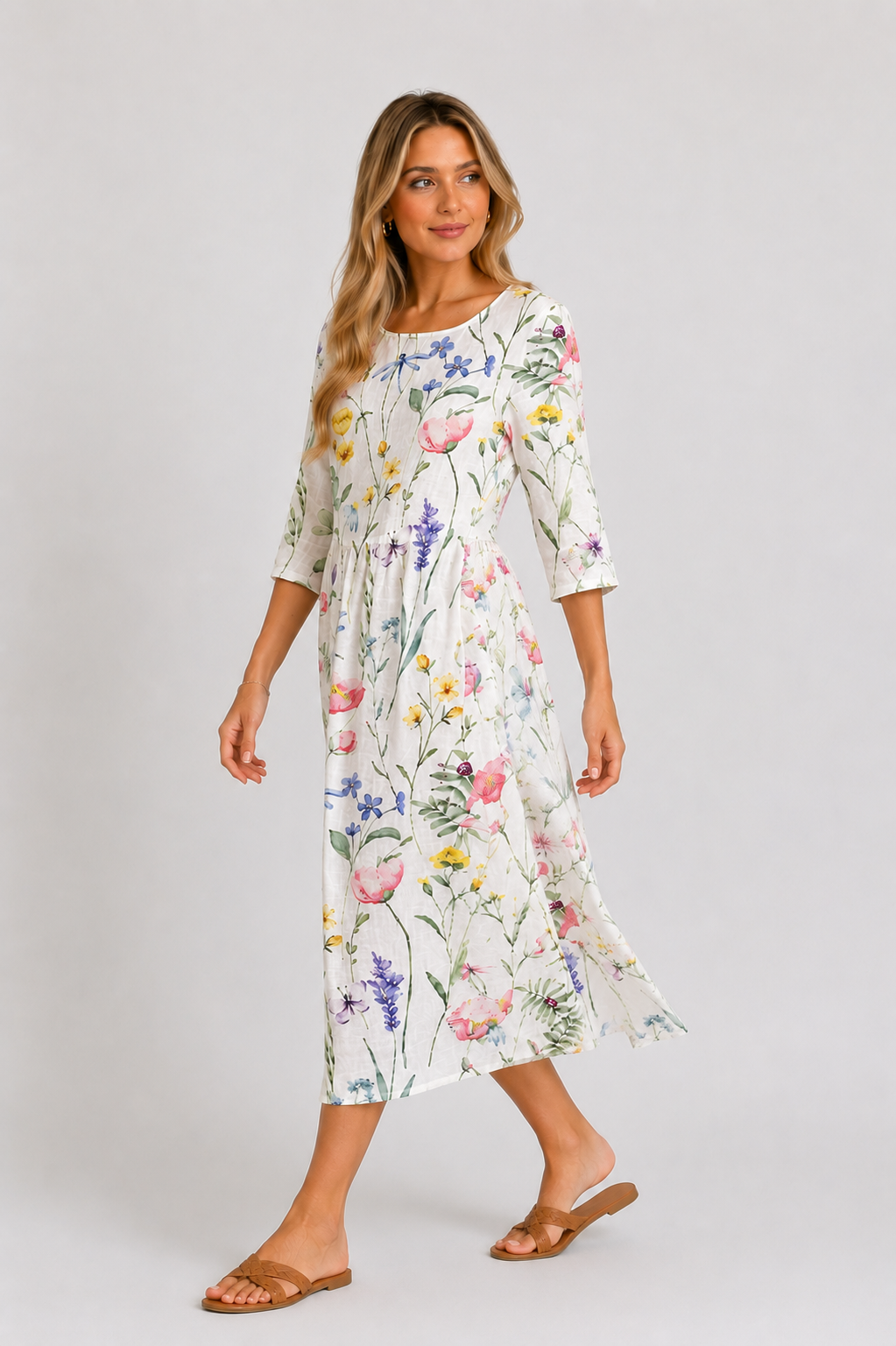 Vestido floral EVANIA