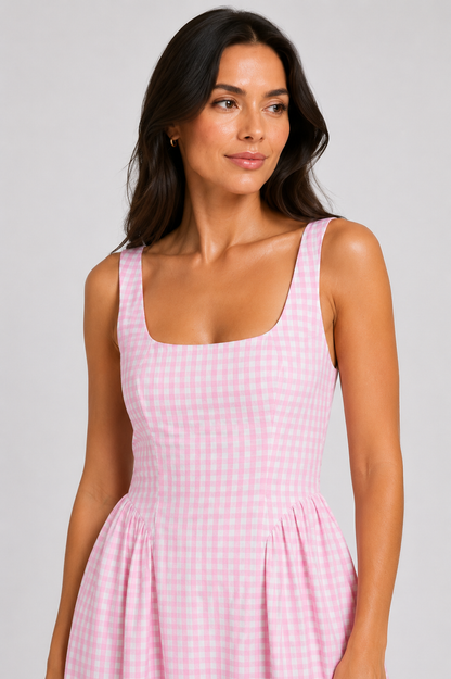 Vestido Arwen de Línea A en Rosa