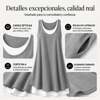 Vestido Midi Fluido Aura