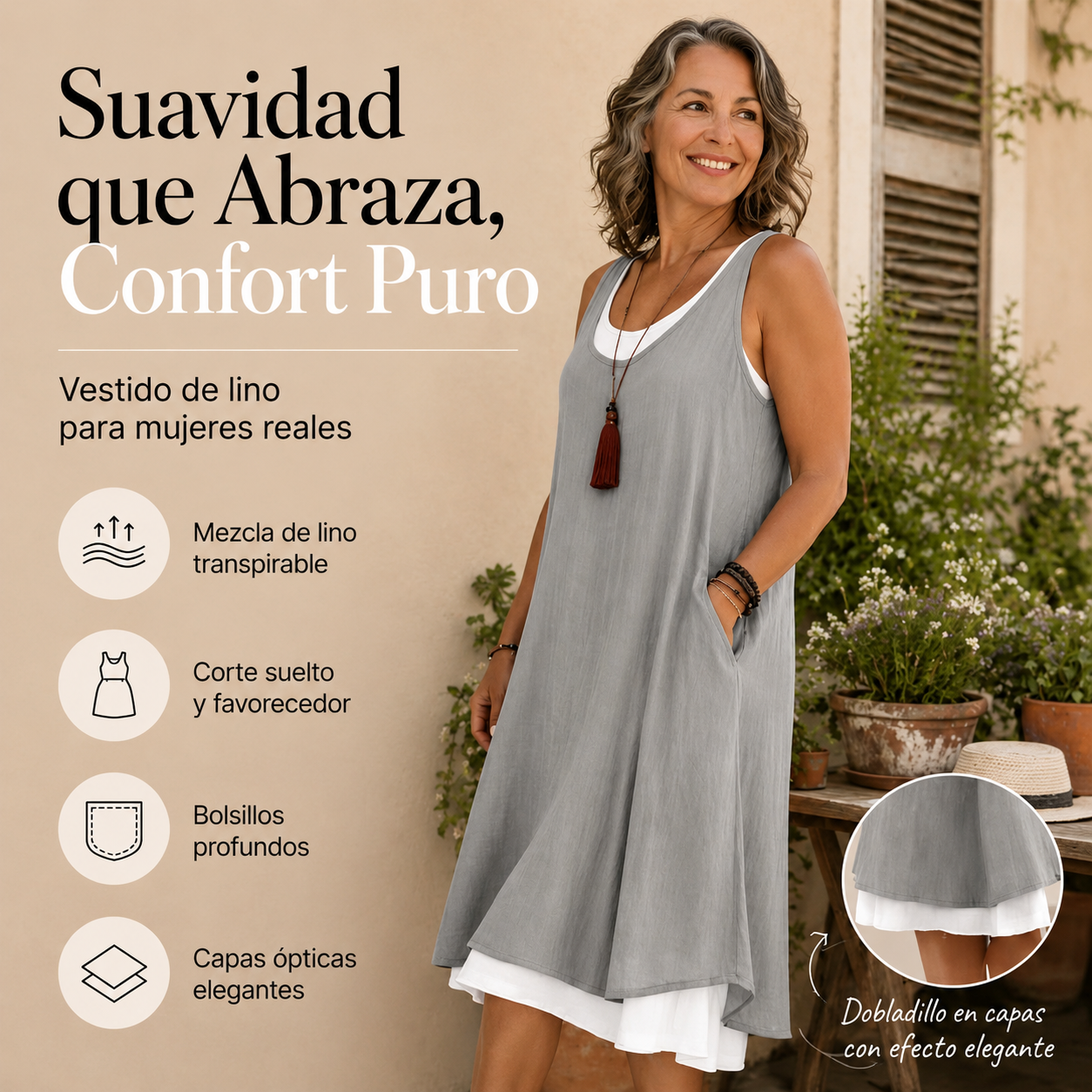 Vestido Midi Fluido Aura