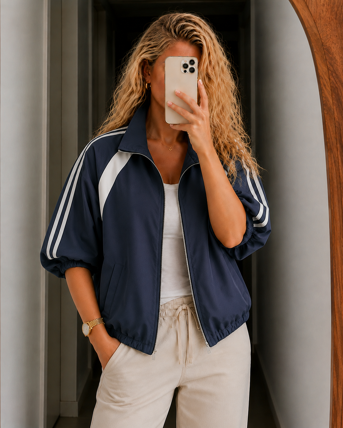 Chaqueta bomber corta