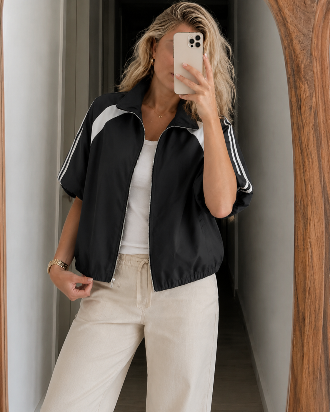 Chaqueta bomber corta