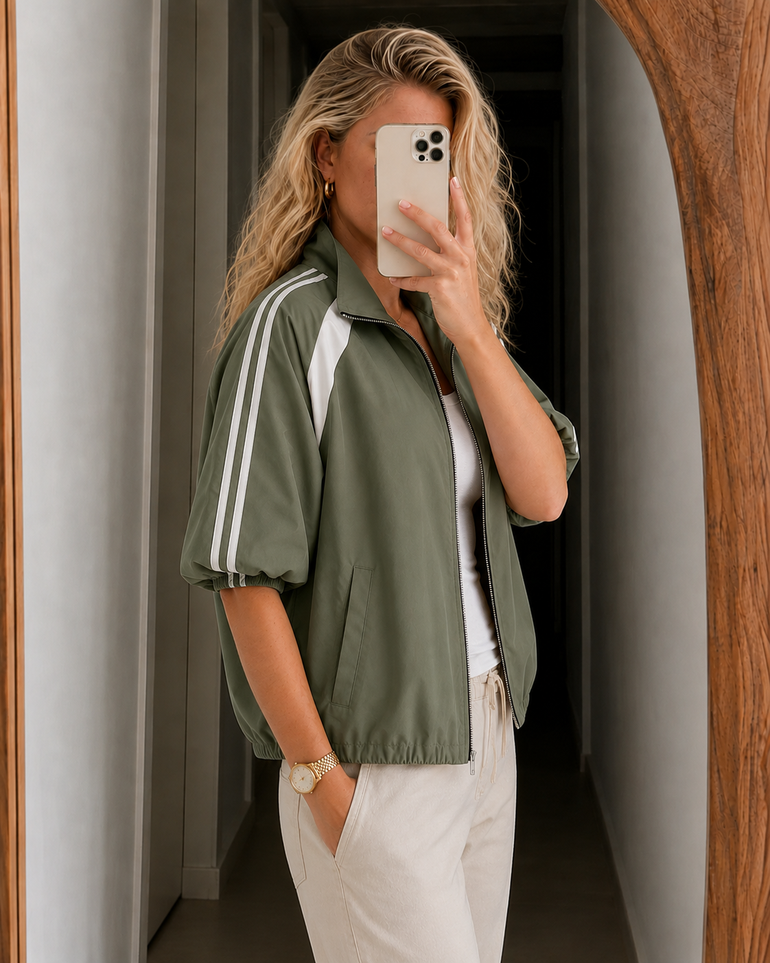 Chaqueta bomber corta