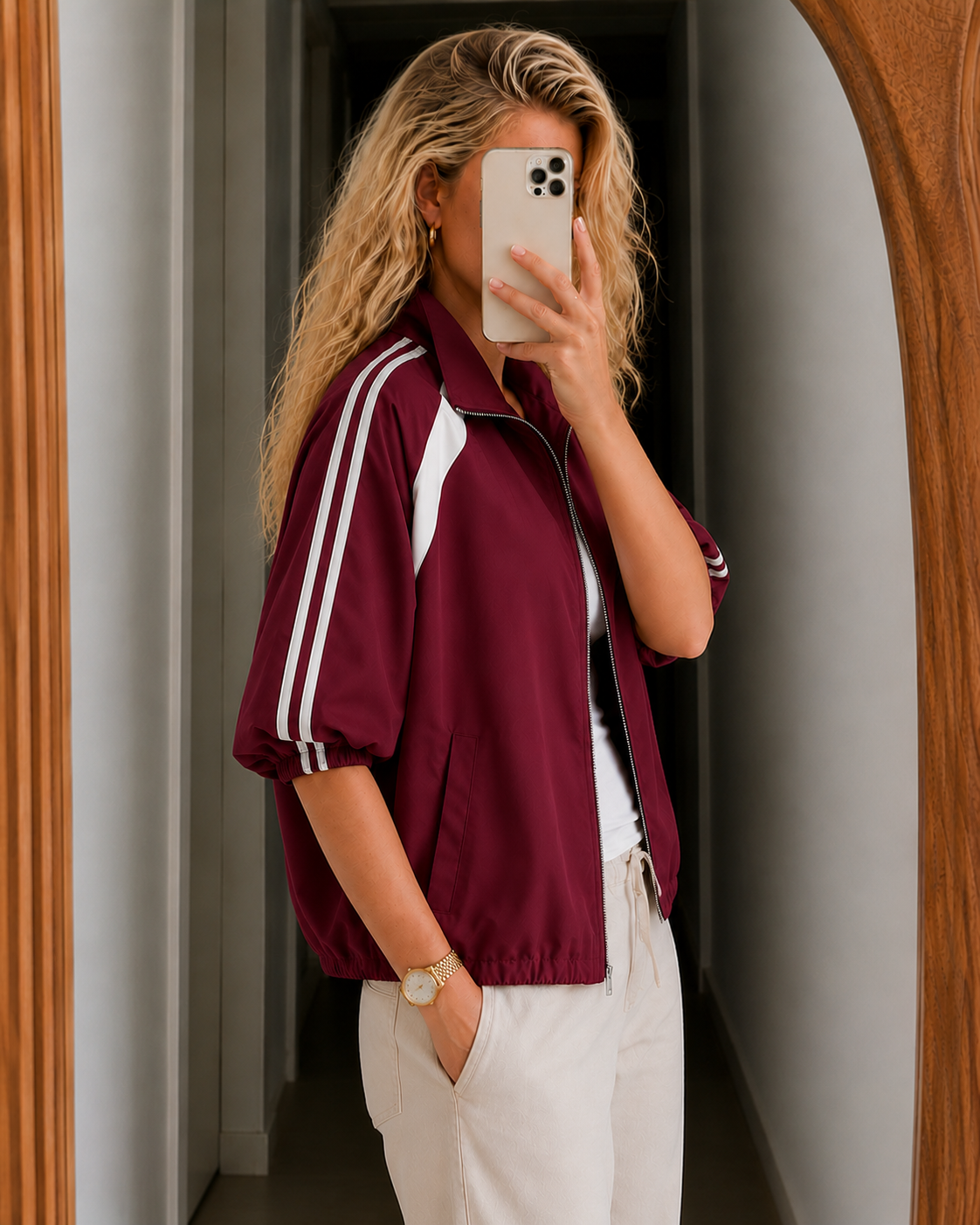 Chaqueta bomber corta