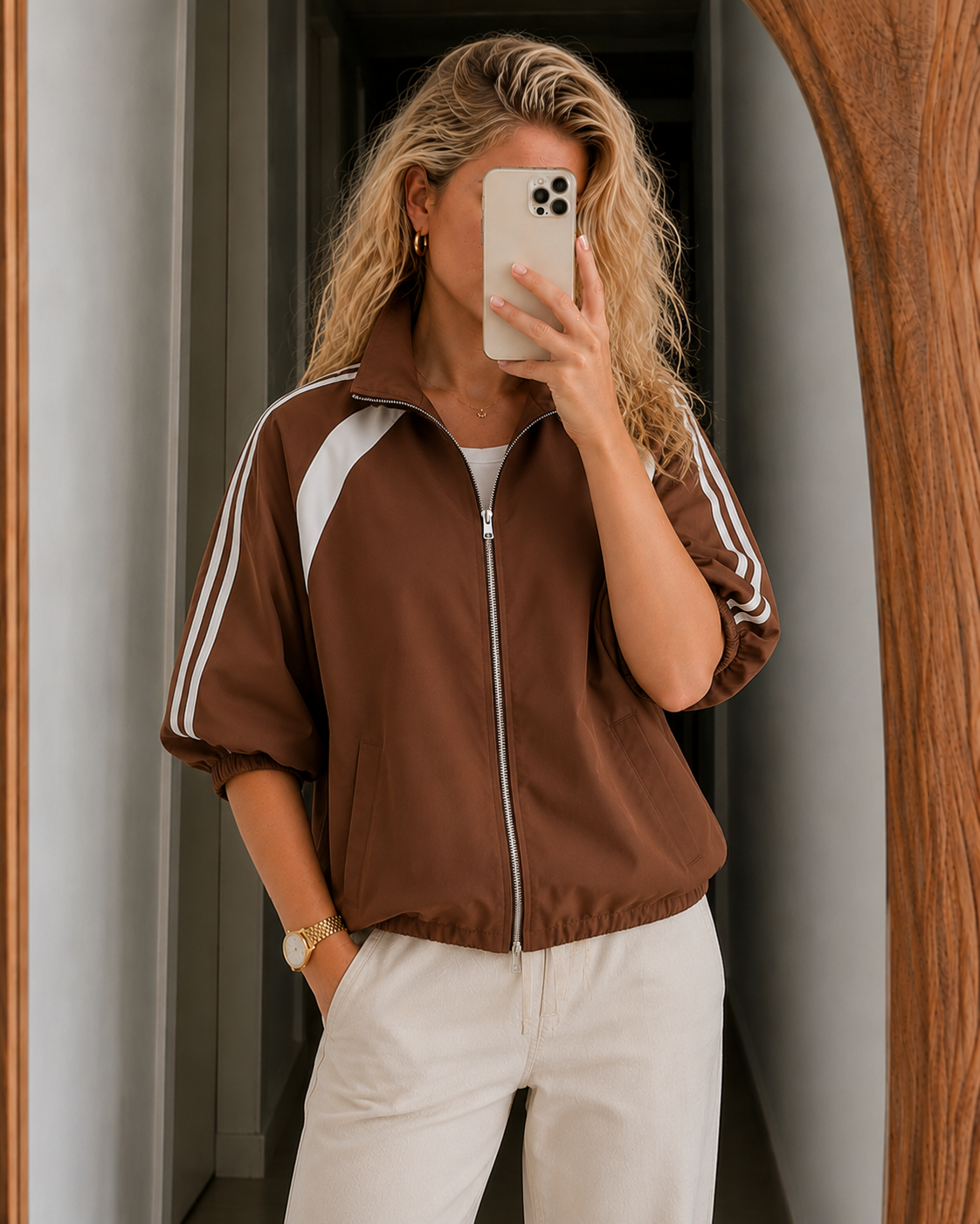 Chaqueta bomber corta