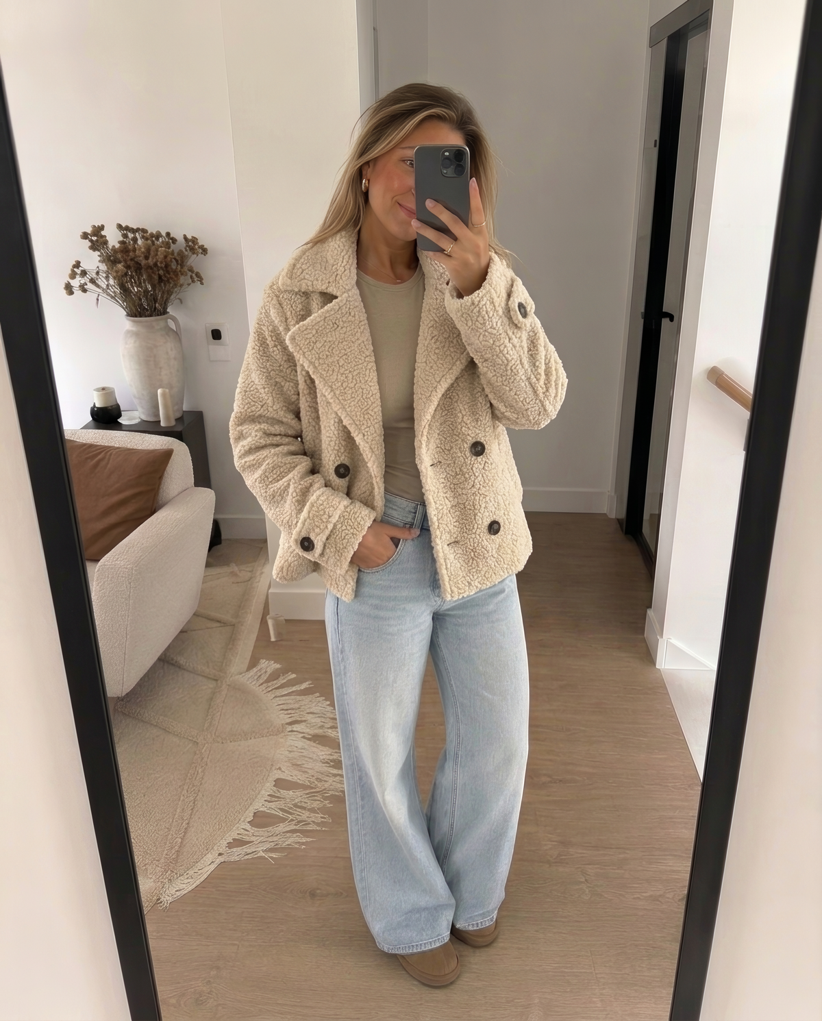 Dana | Chaqueta corta de borreguito