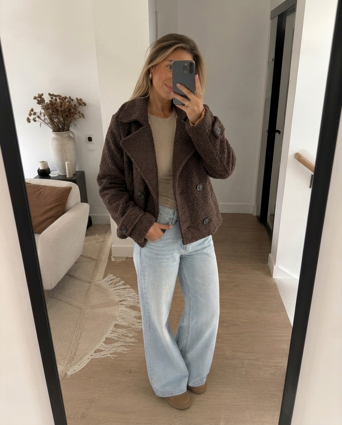 Dana | Chaqueta corta de borreguito
