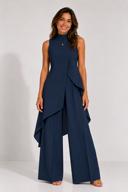 Conjunto Aurelia – Top Cascada y Pantalón Ancho