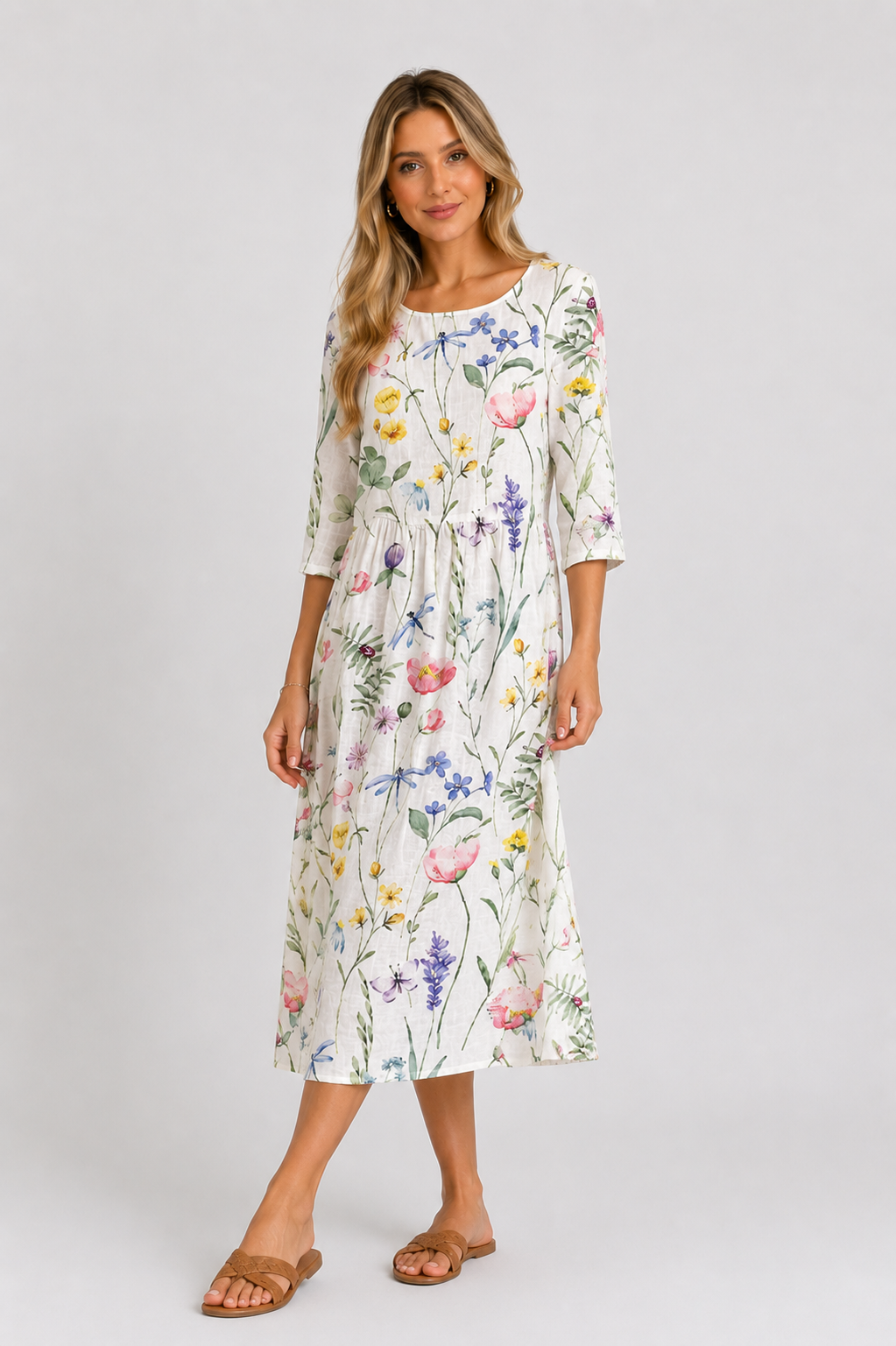 Vestido floral EVANIA