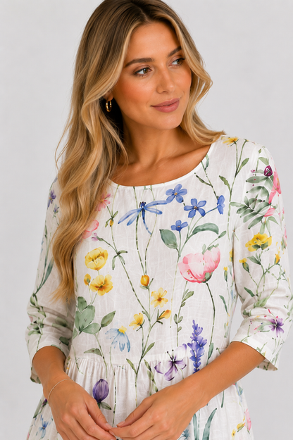 Vestido floral EVANIA