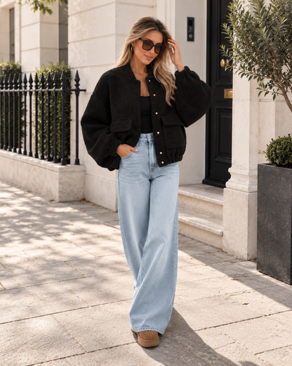 Cozy | Chaqueta bomber de borreguito