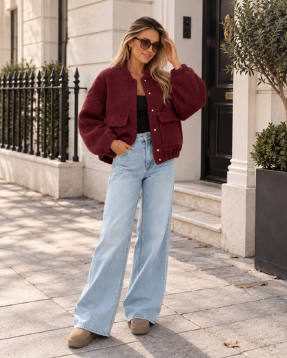 Cozy | Chaqueta bomber de borreguito
