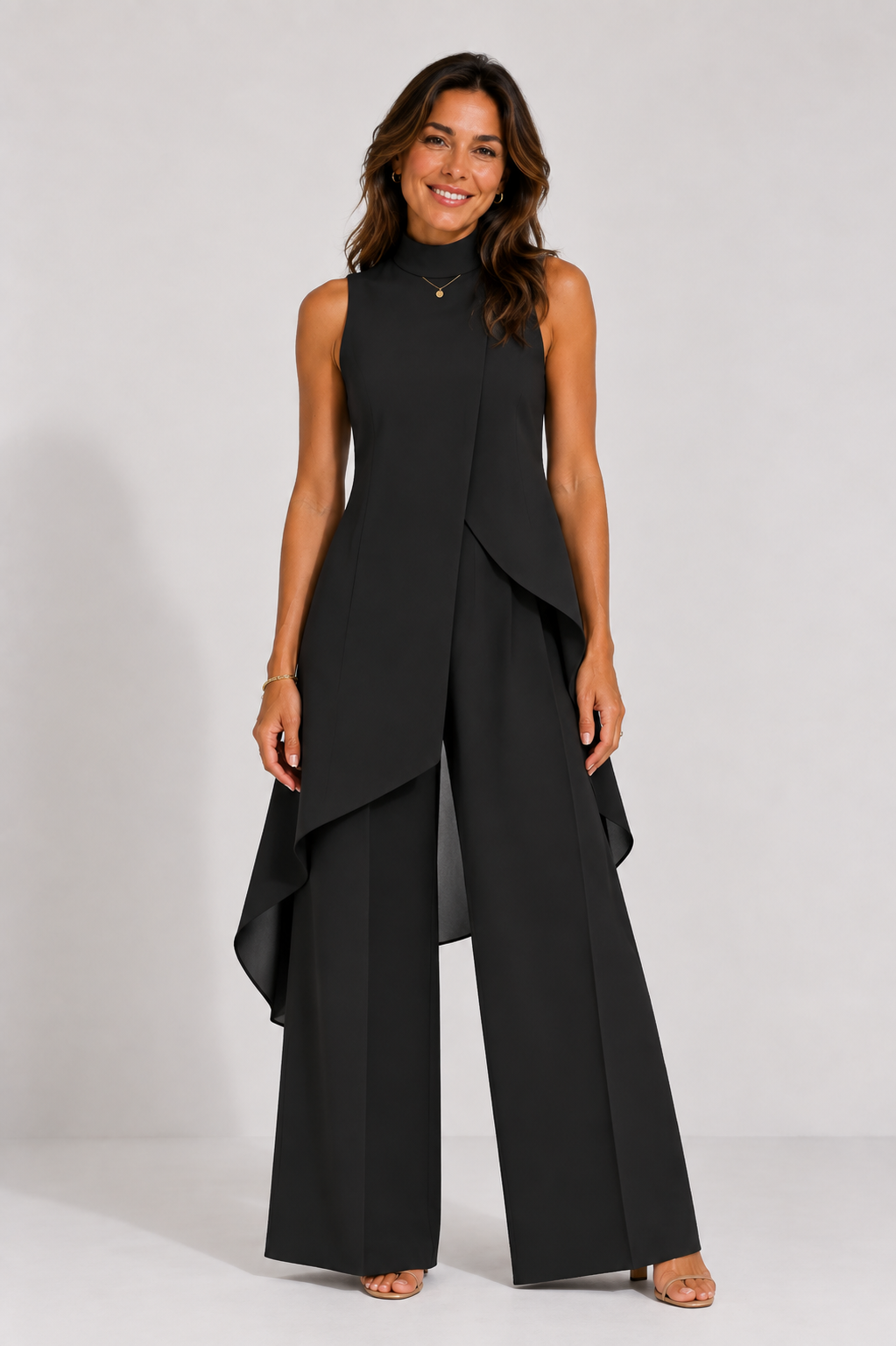 Conjunto Aurelia – Top Cascada y Pantalón Ancho