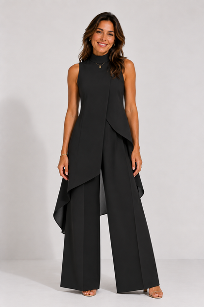 Conjunto Aurelia – Top Cascada y Pantalón Ancho